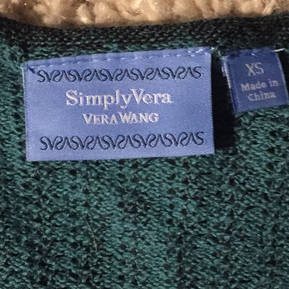 SimplyVera Vera Wang Sheer Sweater - Picture 3 of 4